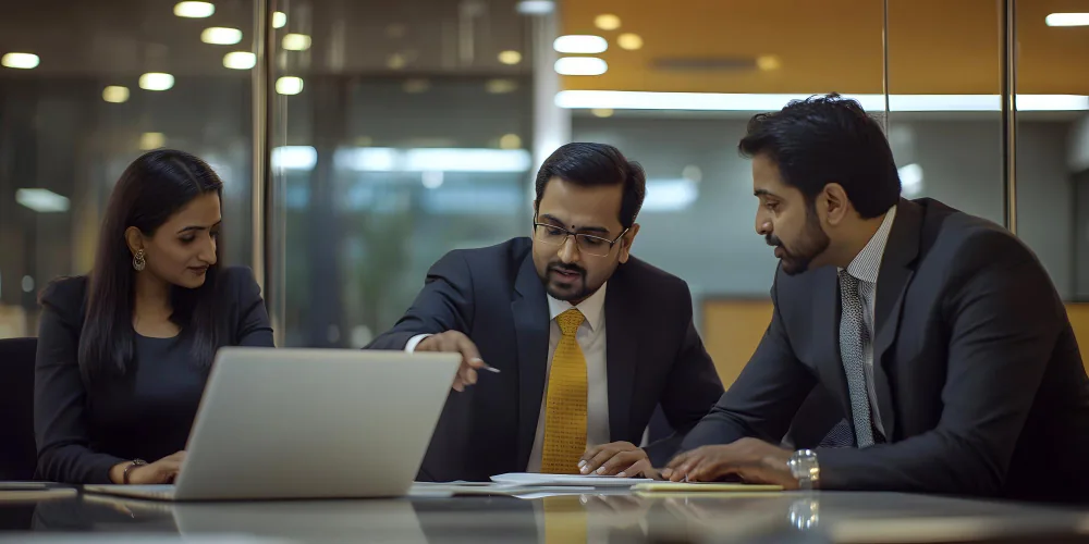 Collabrum Advisory consultants with a client team
